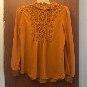 Gold long sleeve shirt